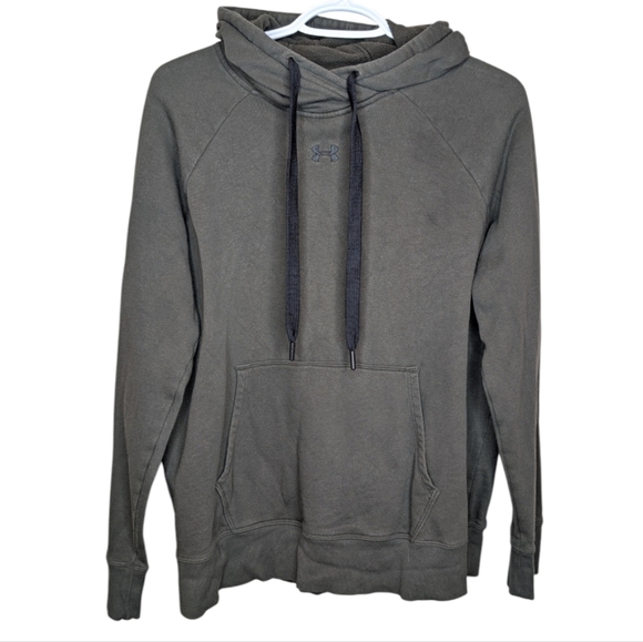 Under Armour Womens Loose Dark Green Hoodie Medium - flaw - Picture 1 of 9
